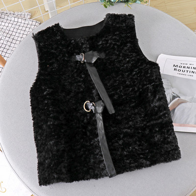 Vesta casual dama in trei culori cu cravate