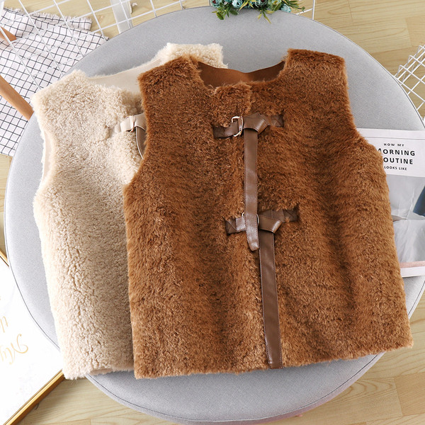 Vesta casual dama in trei culori cu cravate