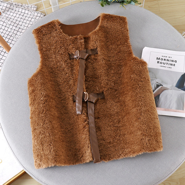 Vesta casual dama in trei culori cu cravate