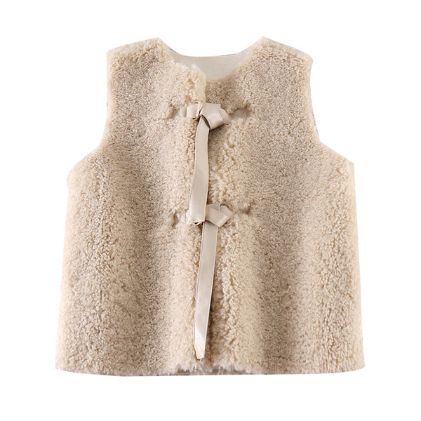 Vesta casual dama in trei culori cu cravate