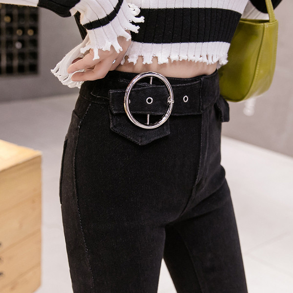 Model nou de blugi de dama moderni cu curea neagra