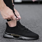 Alkalmi férfi tornacipő sima modell fekete, piros és szürke színben