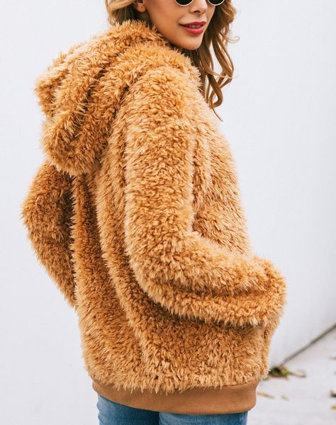 Καθημερινό γυναικείο φούτερ με τσέπη και κουκούλα σε ροζ και καφέ χρώμα