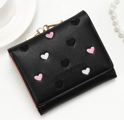 Geanta de dama cu broderie si inchizator metalic