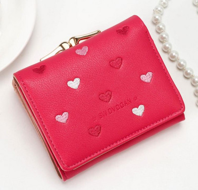 Geanta de dama cu broderie si inchizator metalic