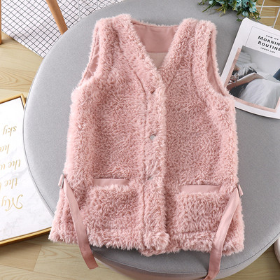 Vestă de zi cu puf pentru femei cu cravate și buzunar în patru culori