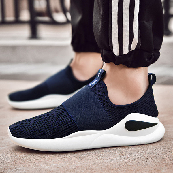 Νέο μοντέλο ανδρικά παπούτσια  ίσες σόλες σε κόκκινο, μαύρο και μπλε χρώμα