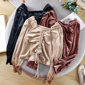 Γυναικείο μπλουζάκι με δεσμούς σε πέντε χρώματα