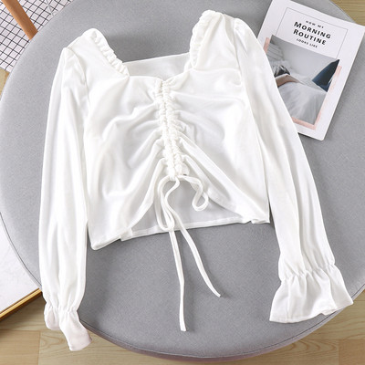 Γυναικείο μπλουζάκι με δεσμούς σε πέντε χρώματα