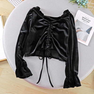 Γυναικείο μπλουζάκι με δεσμούς σε πέντε χρώματα