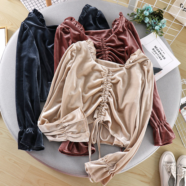 Γυναικείο μπλουζάκι με δεσμούς σε πέντε χρώματα