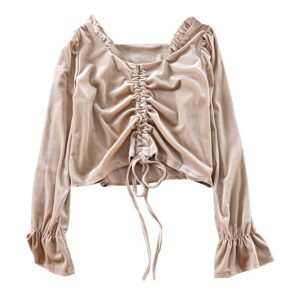 Γυναικείο μπλουζάκι με δεσμούς σε πέντε χρώματα