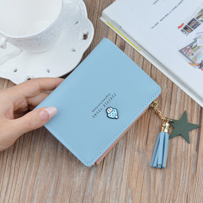 Poșetă de damă cu element metalic și inscripție