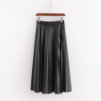 Μακρύ  ασύμμετρη γυναικεία φούστα με δεσμούς στη μέση