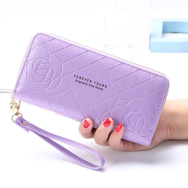 Γυναικείο πορτοφόλι από λέκο δέρμα με φερμουάρ