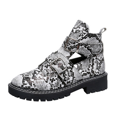 Γυναικεία καθημερινά παπούτσια με επίπεδη σόλα και ζωικό οικολογικό τύπωμα σε τρία χρώματα