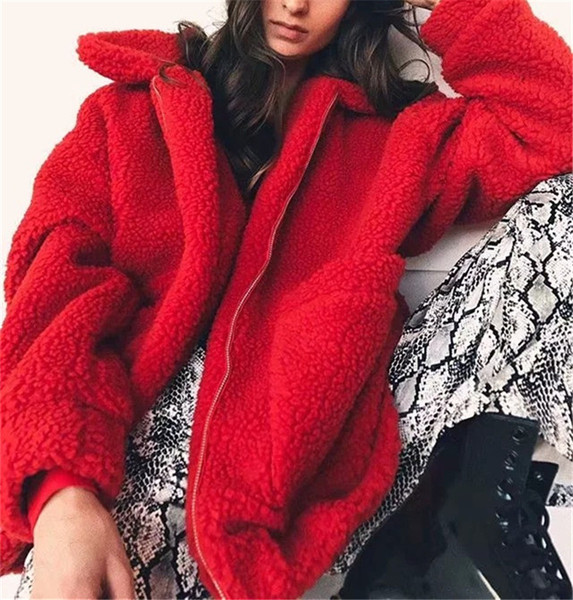 Ежедневно дамско палто с цип и джобове в различни цветове