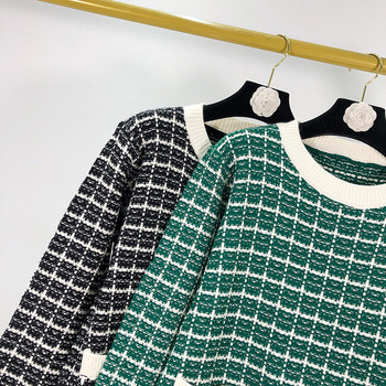 Rochie casual dama in carouri cu buzunare - doua culori