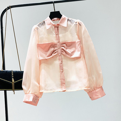 Cămașă de damă cu nasturi și guler clasic în mai multe culori