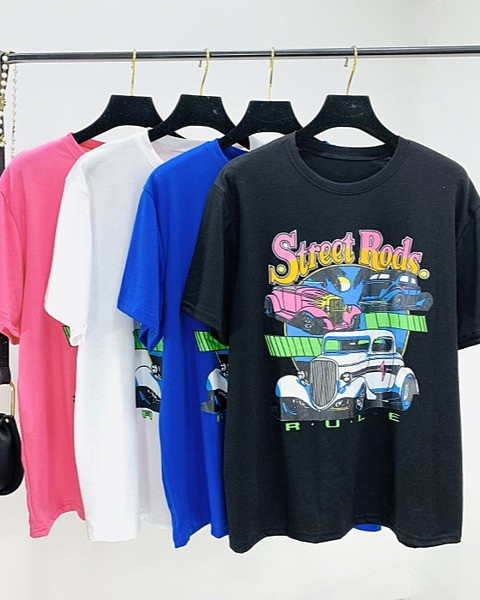 Γυναικεία casual μπλούζα με εφαρμογή σε μπλε, άσπρο και μαύρο χρώμα