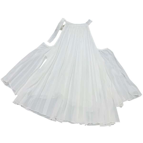 Cămașă pliată de damă cu umeri goi, în mai multe culori