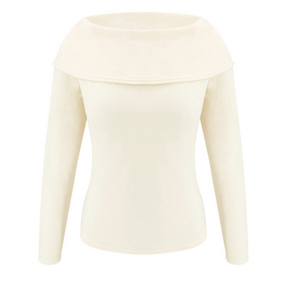 Modern női pehelypulóver hosszú ujjal, három színben