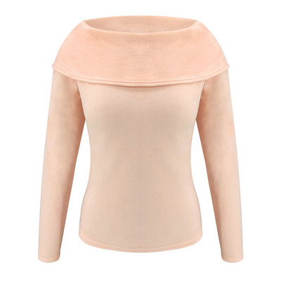 Modern női pehelypulóver hosszú ujjal, három színben