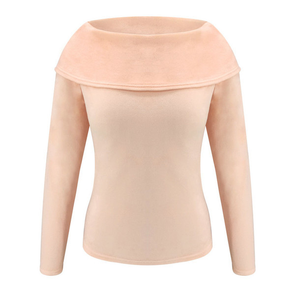 Modern női pehelypulóver hosszú ujjal, három színben