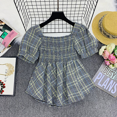 Γυναικεία σύγχρονηκαρό μπλούζα με κοντό μανίκι