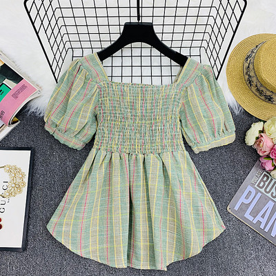 Γυναικεία σύγχρονηκαρό μπλούζα με κοντό μανίκι