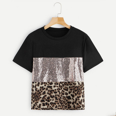 Γυναικεία μπλούζα με πούλιες και εκτύπωση ζώων