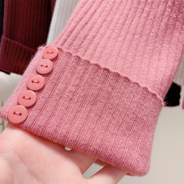 Γυναικείο πουλόβερ με στρογγυλη λαιμόκοψη σε διάφορα χρώματα