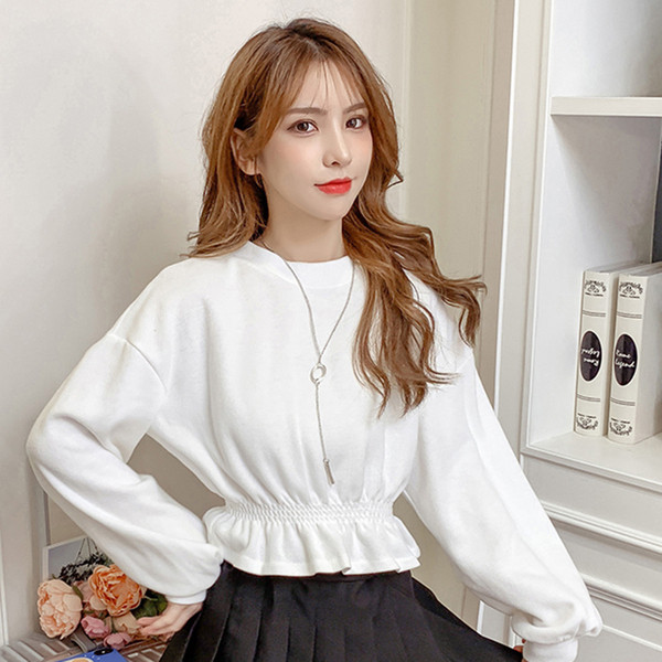 Bluza de dama casual model nou cu decolteu O in gri si alb