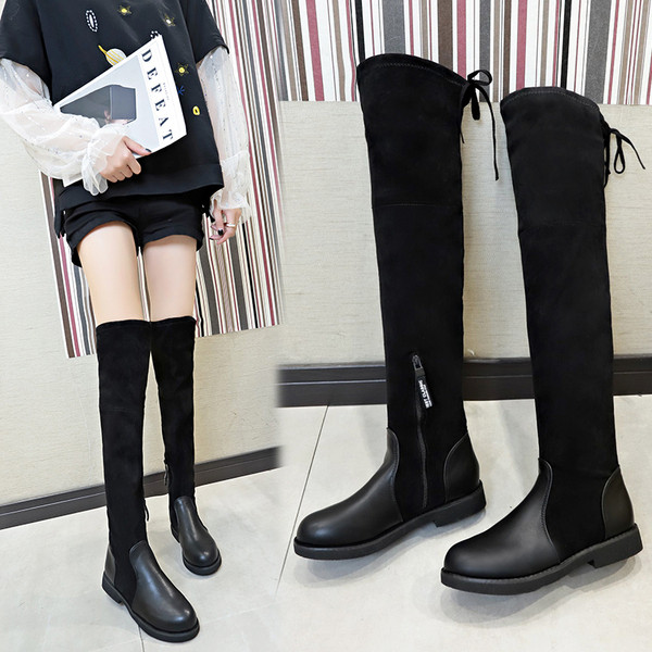 Ghete de dama moderne cu captuseala moale de culoare neagra