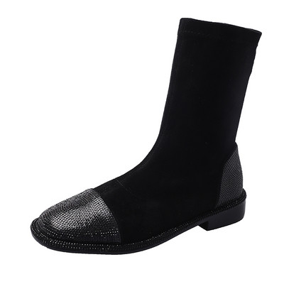 Κομψά γυναικεία παπούτσια με μαύρες πέτρες - δύο μοντέλα