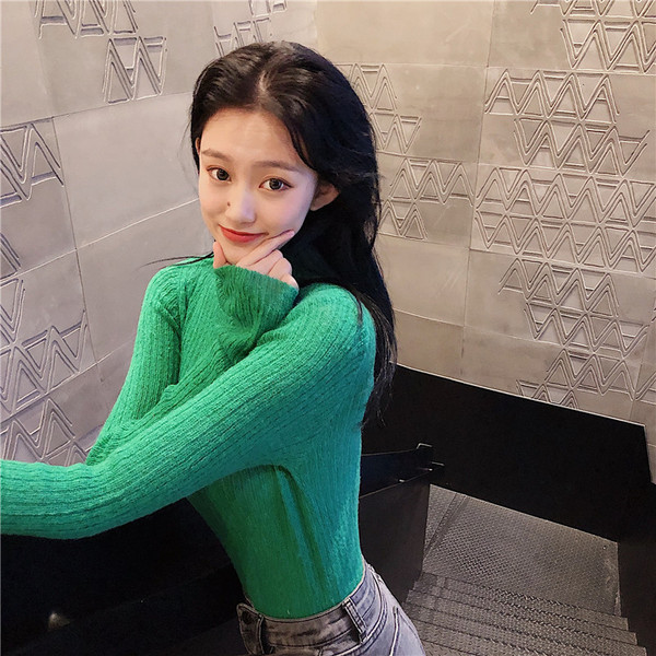 Bluza dama tricot subtire cu guler polo - multe culori