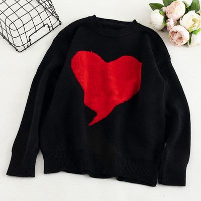 Casual γυναικείο πουλόβερ με εφαρμογή και οβάλ ντεκολτέ σε διάφορα χρώματα