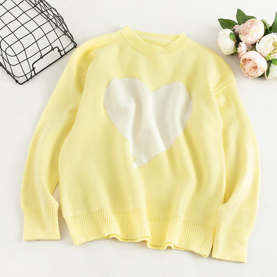 Casual γυναικείο πουλόβερ με εφαρμογή και οβάλ ντεκολτέ σε διάφορα χρώματα