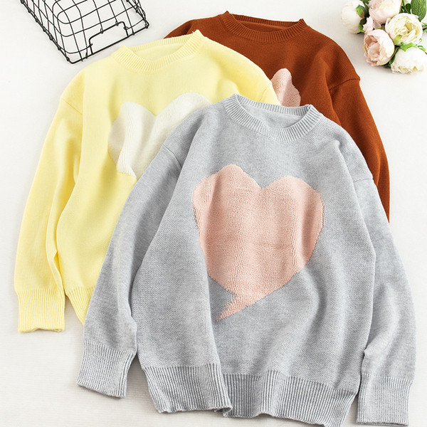 Casual γυναικείο πουλόβερ με εφαρμογή και οβάλ ντεκολτέ σε διάφορα χρώματα