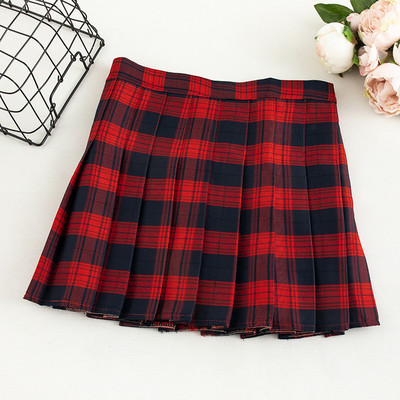 Γυναικεία καθημερινή φούστα με ψηλή μέση και φερμουάρ σε διάφορα χρώματα