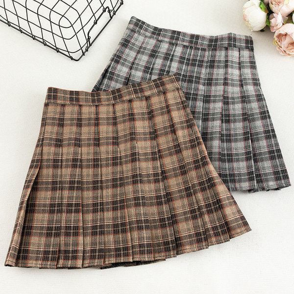 Γυναικεία καθημερινή φούστα με ψηλή μέση και φερμουάρ σε διάφορα χρώματα