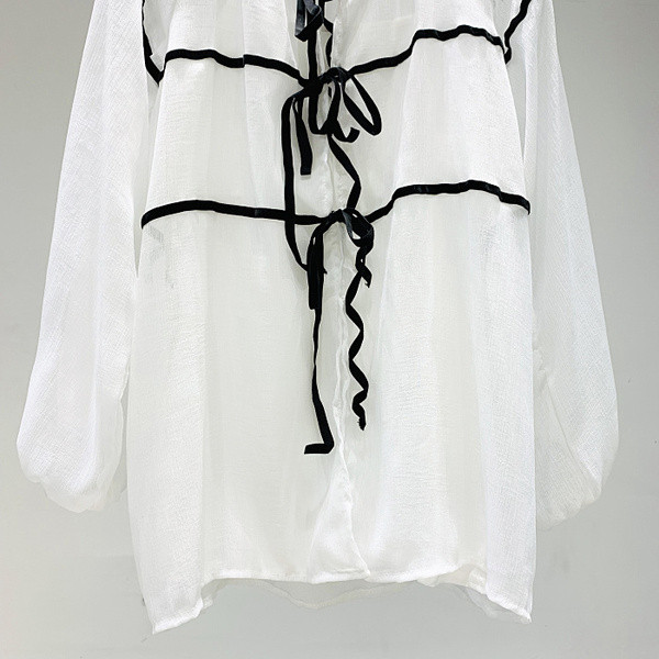 Női csipke ing fehér és fekete színben