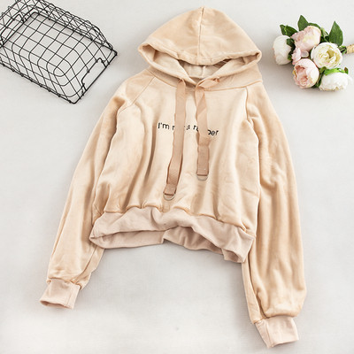 Γυναικείο φούτερ με κορδόνια και μακρύ μανίκι σε τρία χρώματα