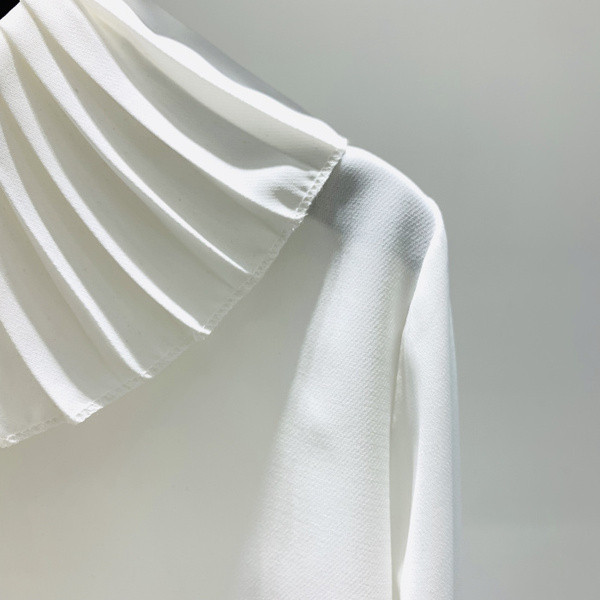 Camasa dama model asimetric in culoarea alba