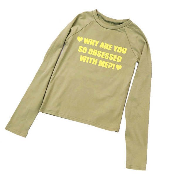 Bluză casual de damă cu inscripție și mâneci lungi în trei culori