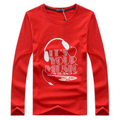 Bluză bărbătească modernă cu mâneci lungi și decolteu O în mai multe culori