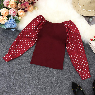 Γυναικεία καθημερινή  μπλούζα με λαιμόκοψη και φαρδιά μανίκια σε διάφορα χρώματα