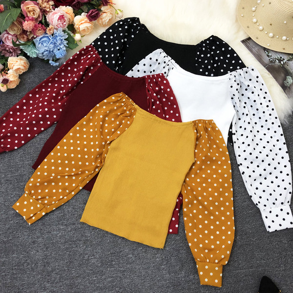 Γυναικεία καθημερινή  μπλούζα με λαιμόκοψη και φαρδιά μανίκια σε διάφορα χρώματα