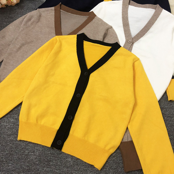 Cardigan de dama in patru culori cu nasturi si maneci lungi