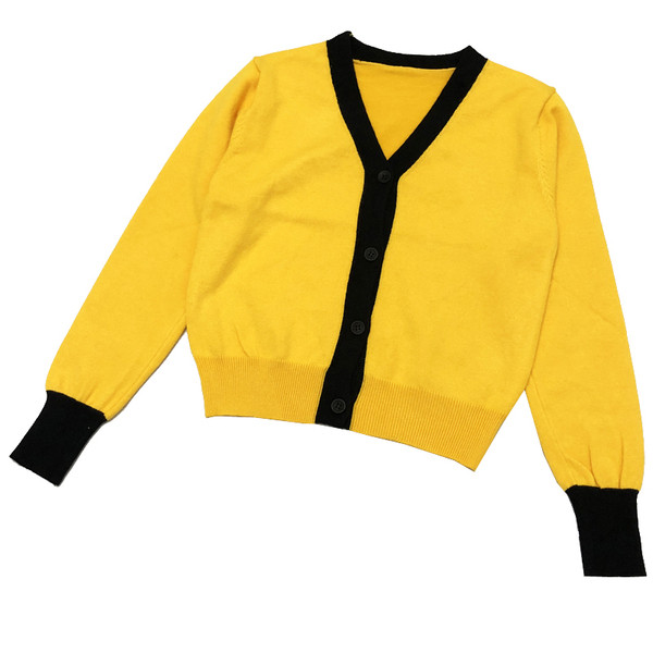 Cardigan de dama in patru culori cu nasturi si maneci lungi